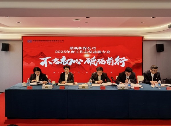 凝心聚力启新程，实干笃行谱新篇 鼎新担保公司召开2025年度工作总结暨“双先”表彰大会
